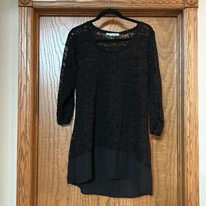 Maurices lace flowy top. Black xl